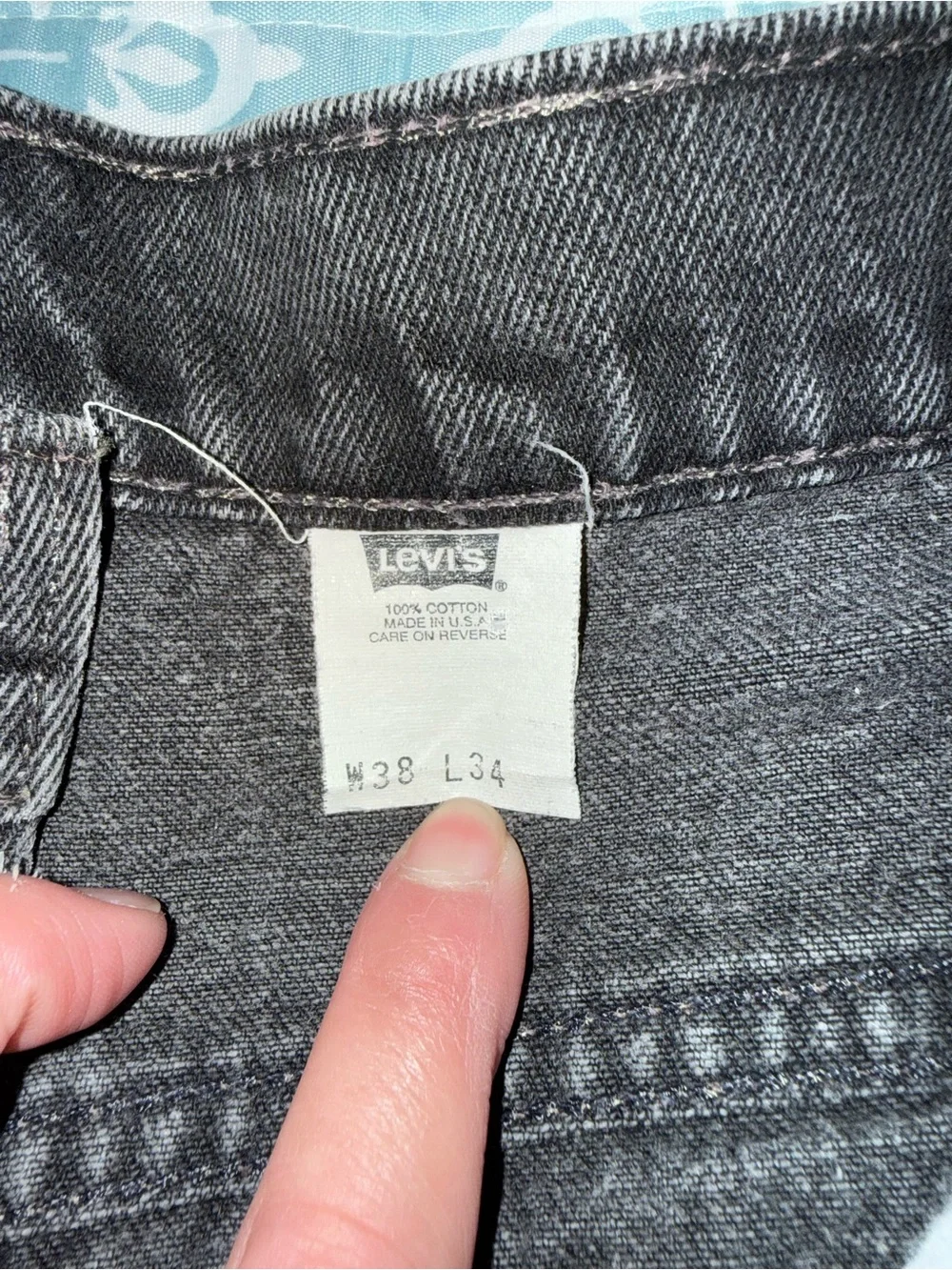 📣Levi's Men's Straight Jeans in Charcoal Gray Wash vintage 1996
